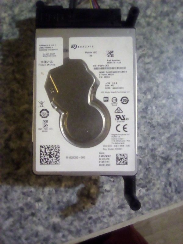 1 Terabyte HDD