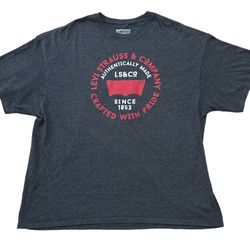Levi’s Crafted With Pride Authentically Made LS&Co Since 1853 Casual Graphic Tee