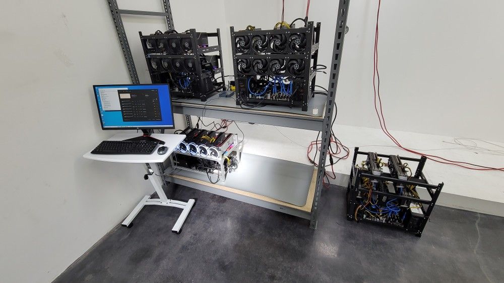Mining Rig 6X EGVA GeForce RTX 3060 12GB Bitcoin, Ethereum