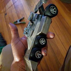 Vintage 1960s Japanese Race Car Table Lighter “PROJECT 34” – WORKING – Mid Century Desk Decor