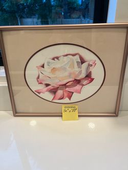 Framed Original Watercolor Painting signed by famous Sondra Shaw 16” by 20”