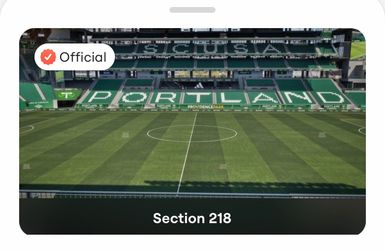 2 tickets , Great seats for  Portland Thorns game Oct 3!