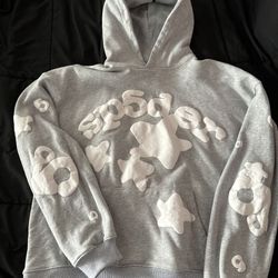 Size M Grey Sp5der  Hoodie