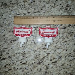 Lot Of 2 Vintage Smirnoff Vodka Bottle Pourers