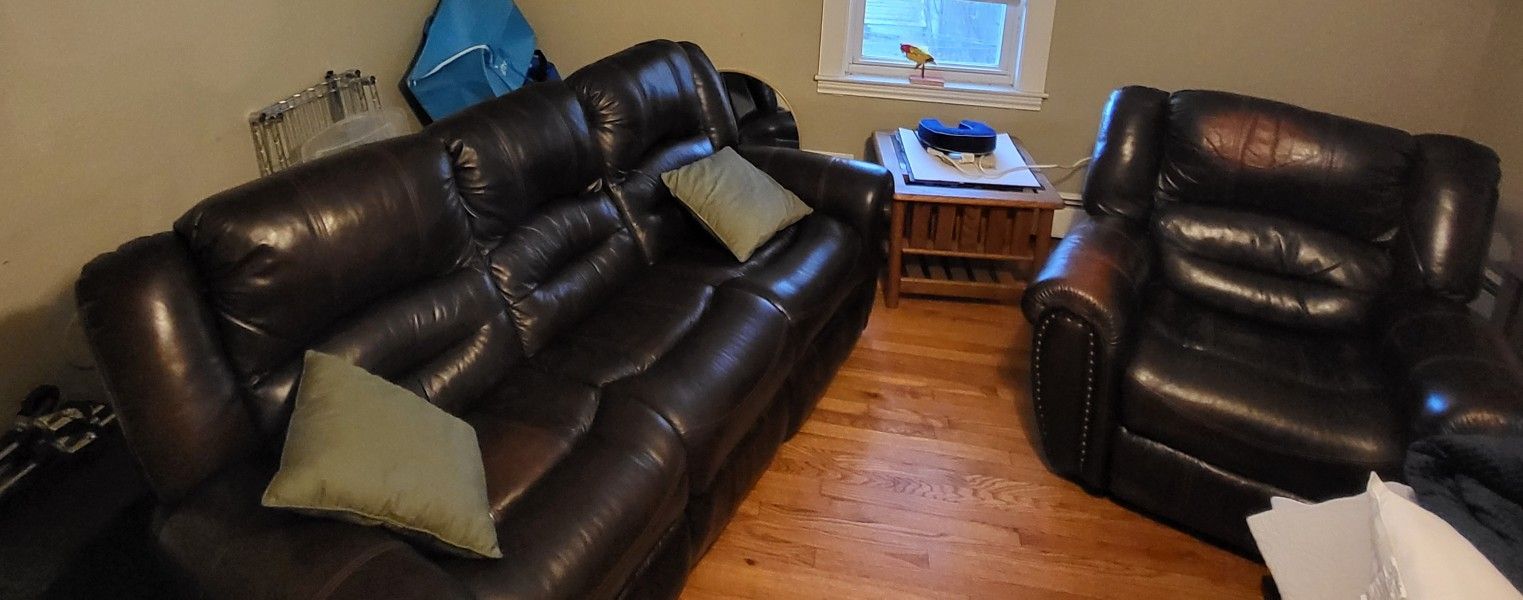 Flexsteel Leather Dual Reclining Sofa