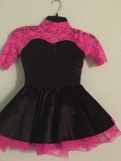 Girls Salsa Dancer Dress. Vestido de niñas para danza modernas-bailes- 3-4T