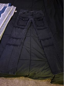 grey/black stacked jeans size12