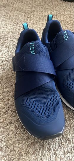 TIEM Navy Blue Slip-On Cycling Shoes