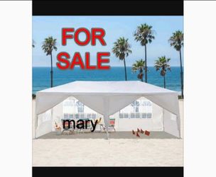 10x20 Outdoor Canopy Wedding Party Tent Sidewalls (Color: White) - Outdoor Sports