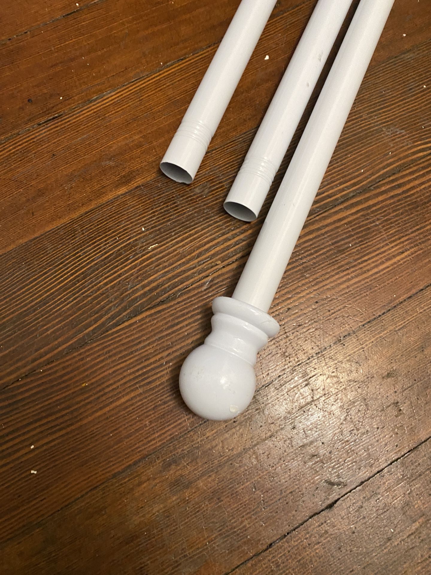 White Curtain Rod