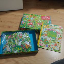Usborne book & jigsaw puzzle-Bugs - 100 pieces