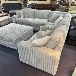 🎀$10 PAYMENT 👌 BRAND NEW ASHLEY 👌 STUPENDOUS ALLOY 3-PIECE SECTIONAL