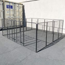 New $230 Large 10x10 FT Heavy Duty 48” Tall 16-Panel Pet Playpen Dog Crate Kennel Exercise Cage Fence 