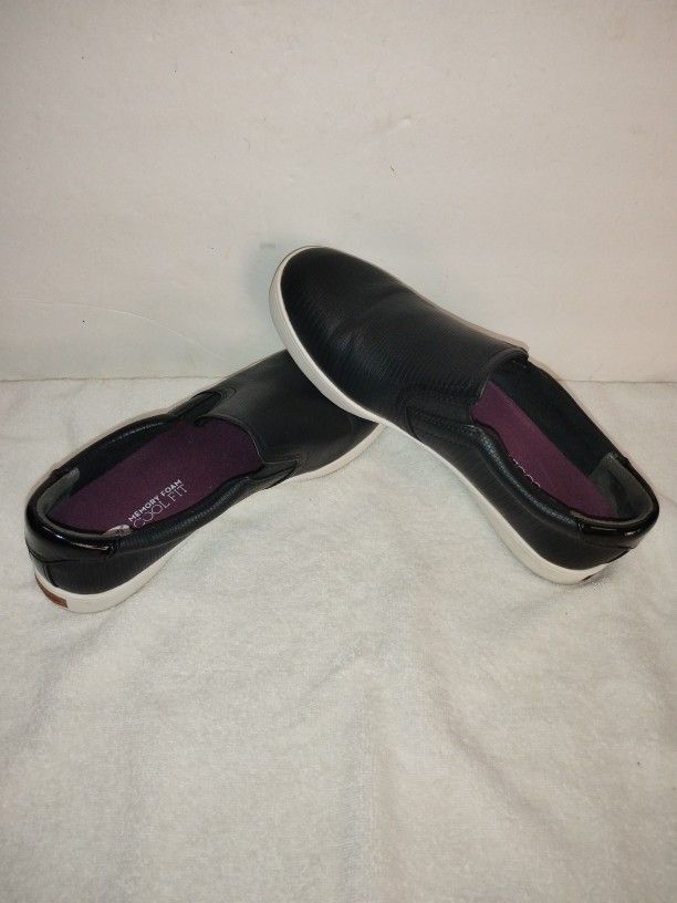 Women's Dr. Scholl's Memory Foam Cool Fit Black Slip On Shoes Size 7