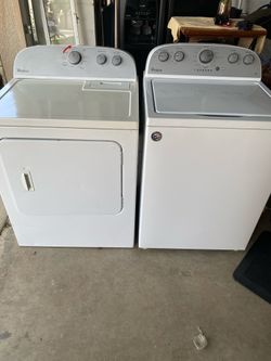XL Whirlpool Washer  & Dryer