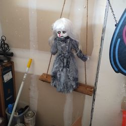 Halloween..Scary Singing And Swinging DOLL