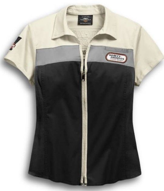 Harley-Davidson Women's H-D Racing Zip-Front Shirt/Jacket