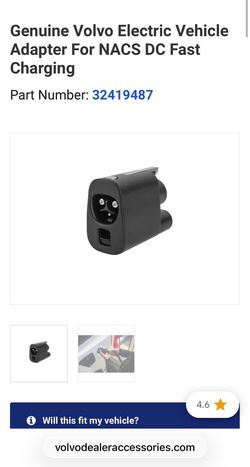Volvo fast charging adapter