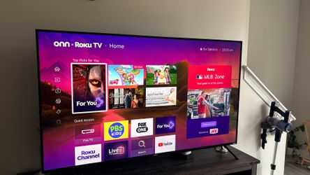 65” Onn. Roku Smart TV – Excellent Condition