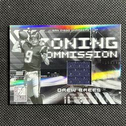 2006 Donruss Football Zoning Commission ZC6 Drew Brees Insert /399 Chargers HOLO