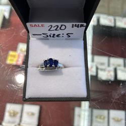 Blue Stoned Ring 