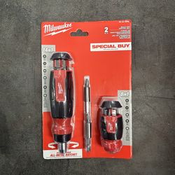 Milwaukee 14-in-1 Ratcheting Multi-Bit Screwdriver + 8-in-1 Compact 2-Pack Set