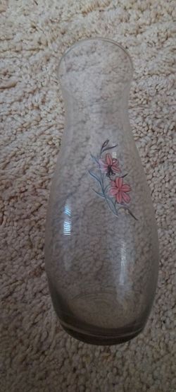 Hand blown glass vase.