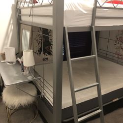 Bunk Bed Full/Full With Futon Mattress 