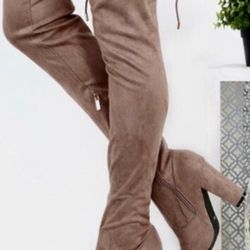 High Knee Suade Boots