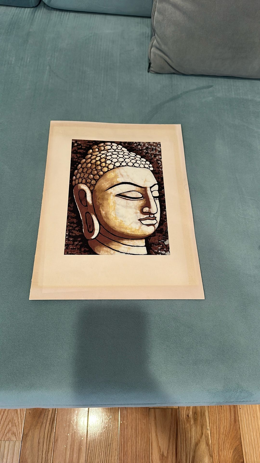 Buddha Screen Print On Fabric