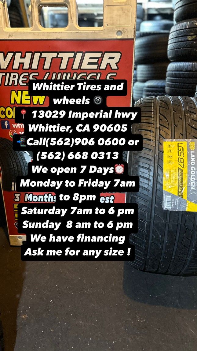 305/40R22 LANDGOLDEN SET OF FOUR NEW TIRES, INCLUDING MOUNTING AND BALANCING. ASK ME FOR ANY SIZE OR BRAND, LLANTAS NUEVAS