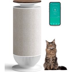 ☆ Petbobi Air Purifiers for Home Pets - H13 True HEPA Air Purifier for Large Room, Airborne Pet Hair and Odors, 360° Intake with PM2.5 Monitor, Smart 
