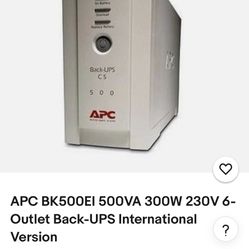 APC BK500EI 500VA 300W 230V 6-Outlet Back-UPS 
