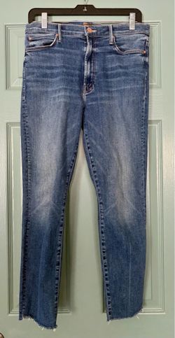 Mother Denim Jeans with Raw Hem 30