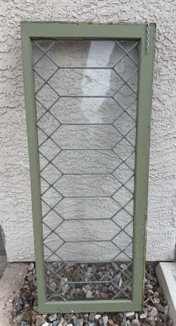Antique Lead Beveled Glass Window