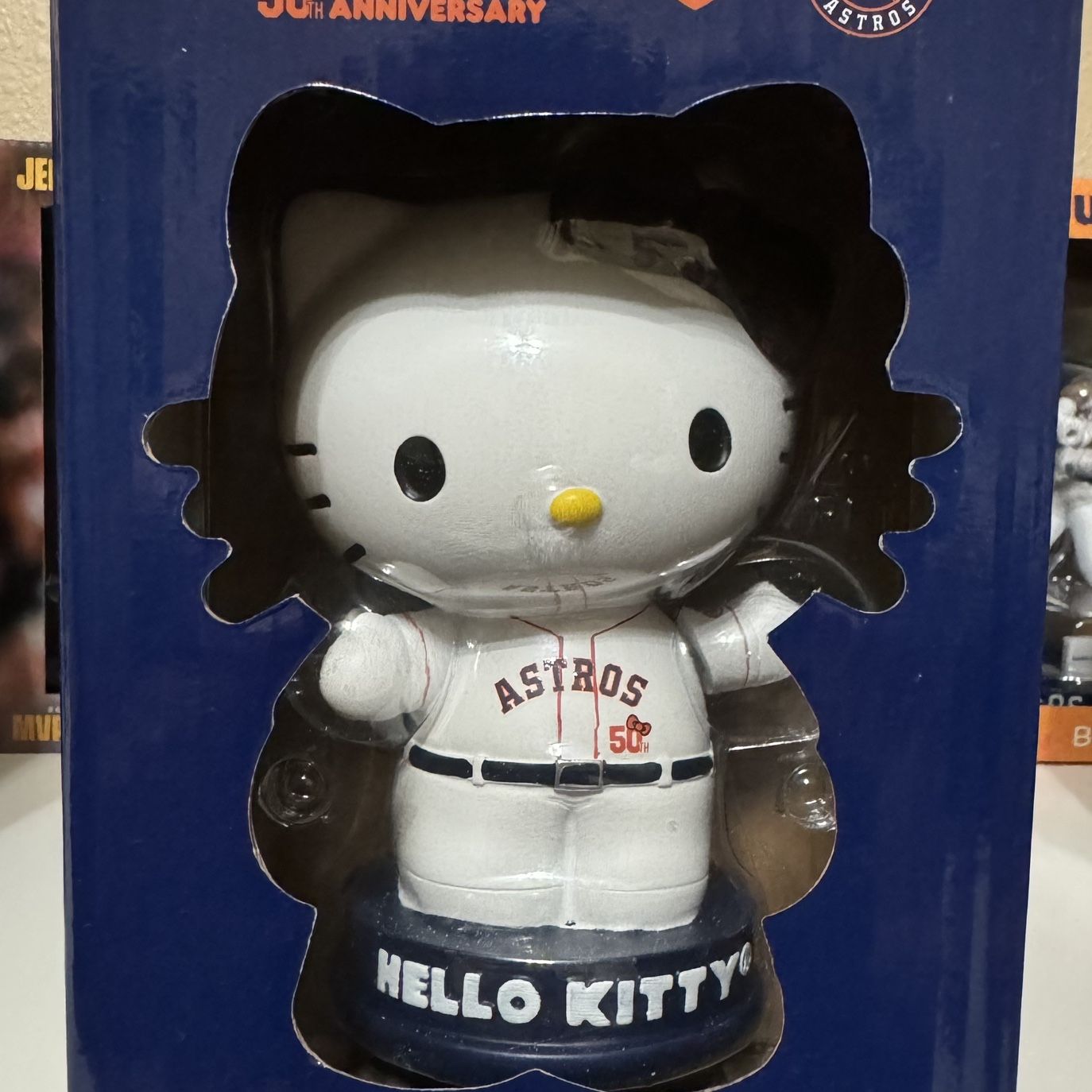 Houston Astros Hello Kitty Bobblehead-50th anniversary for