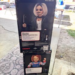 chucky/chuckys bride animatronics doll