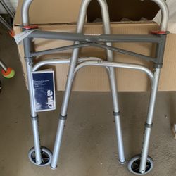 Folding Walker With Wheels - Unused