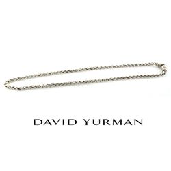 David Yurman Chain Necklace 17.5" - Silver 925 - Men Unisex DY Gift Party Holidays Wedding Christmas 