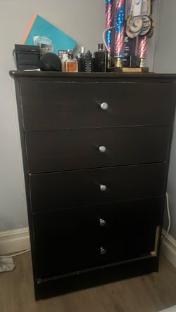Dark brown dresser