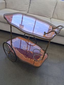 Vintage bar cart