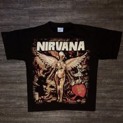 Nirvana Vintage Tshirt Kurt Cobain Reprint