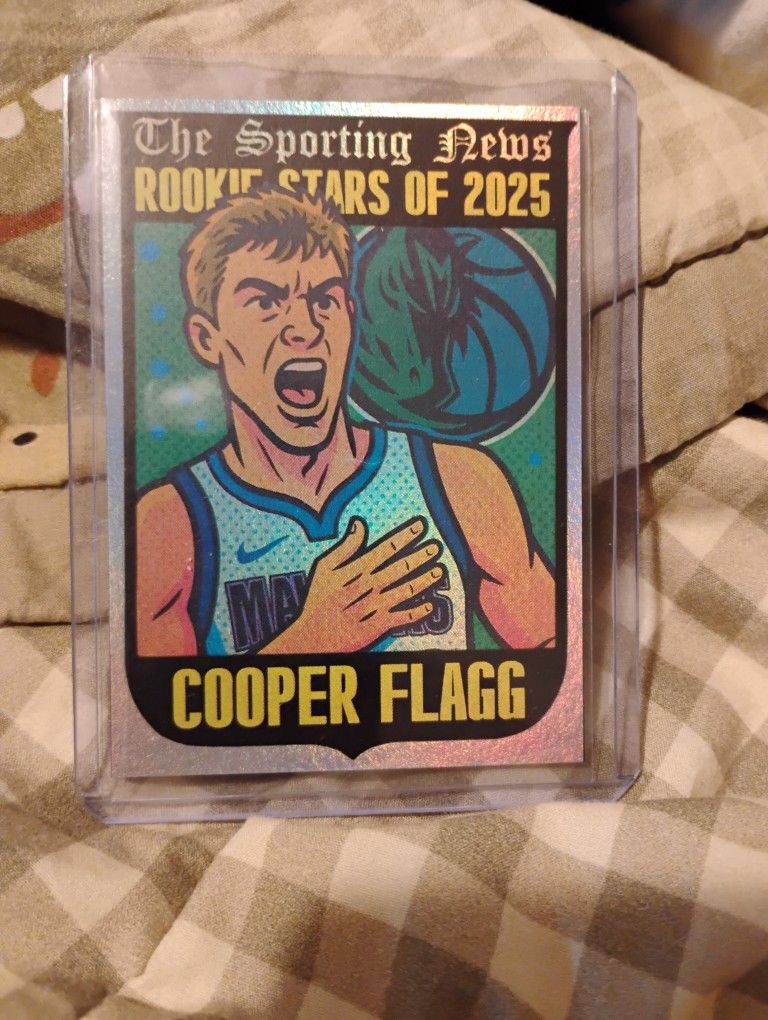 COOPER FLAGG CUSTOM ART TRADING CARD
