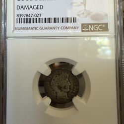 1899-O Barber Dime – NGC Good Details – Damaged – New Orleans Mint – 90% Silver