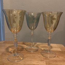 Tres Copas De Cristal (Favor Ver Mis Otros Artículos 
