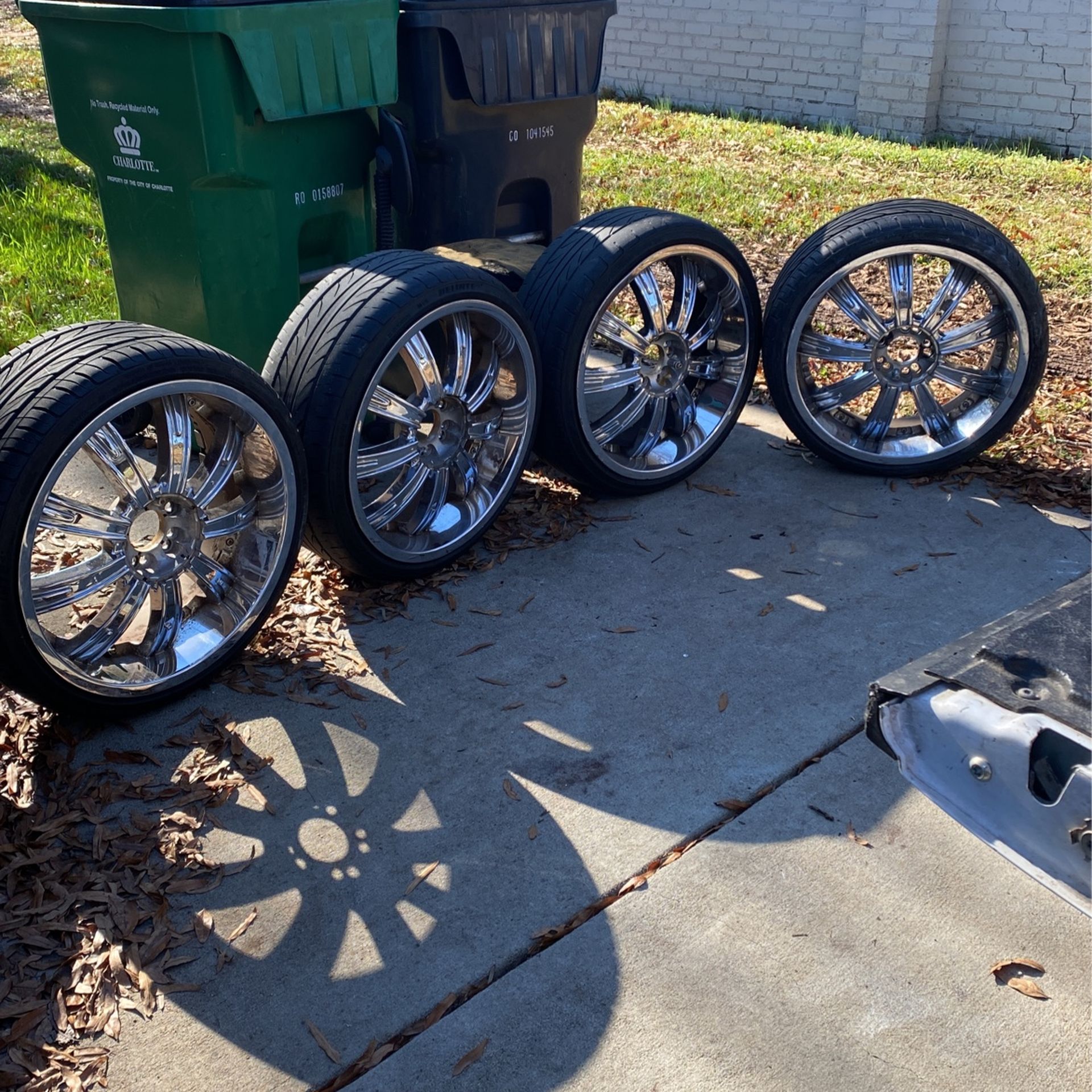 20” Rims and Tires Used