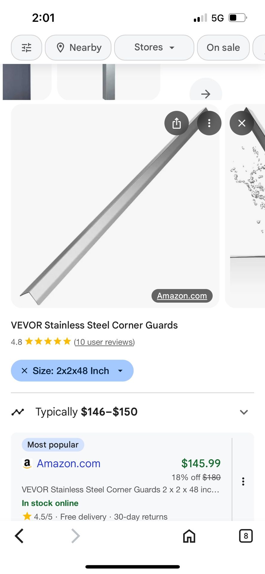 Stainless Steel Corner Guards