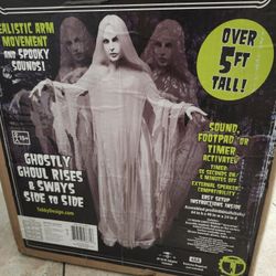 Halloween Prop Rising Ghost Woman,  5ft. Tall