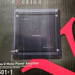 Kenwood Excelon X501-1 500W RMS At 2 Ohms Class D Mono Subwoofer Amplifier 