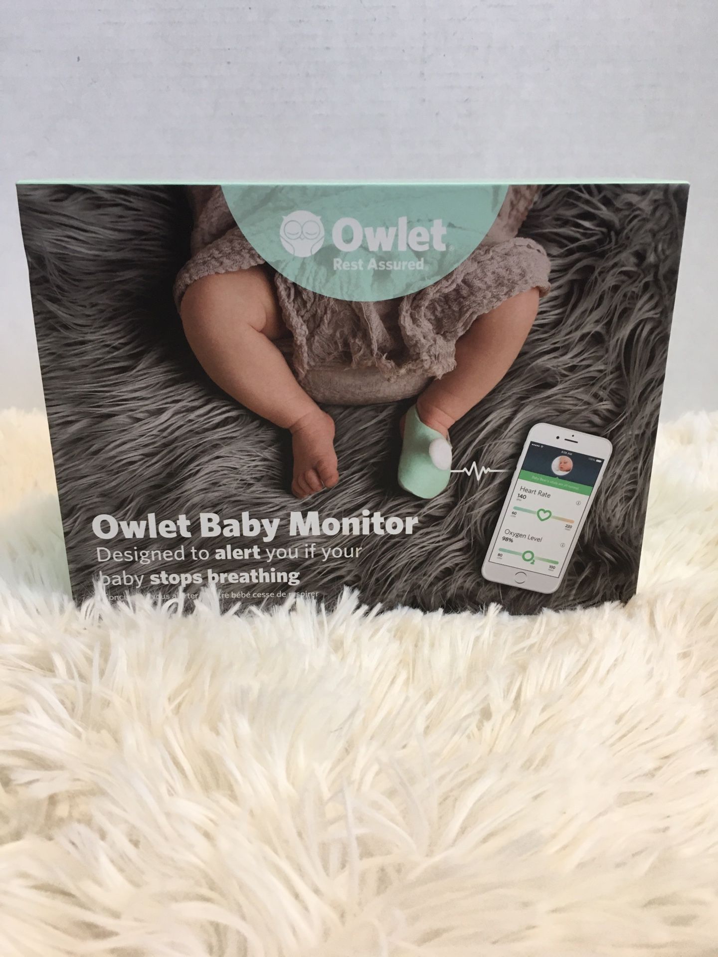 Owlet Smart Baby Monitor. Monitors Heart rate and Oxygen Level. Tested and works.